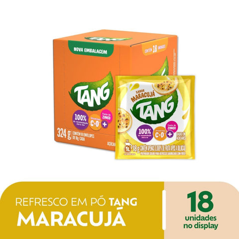 Refresco Em Po Tang Maracuja - Display 18x18g