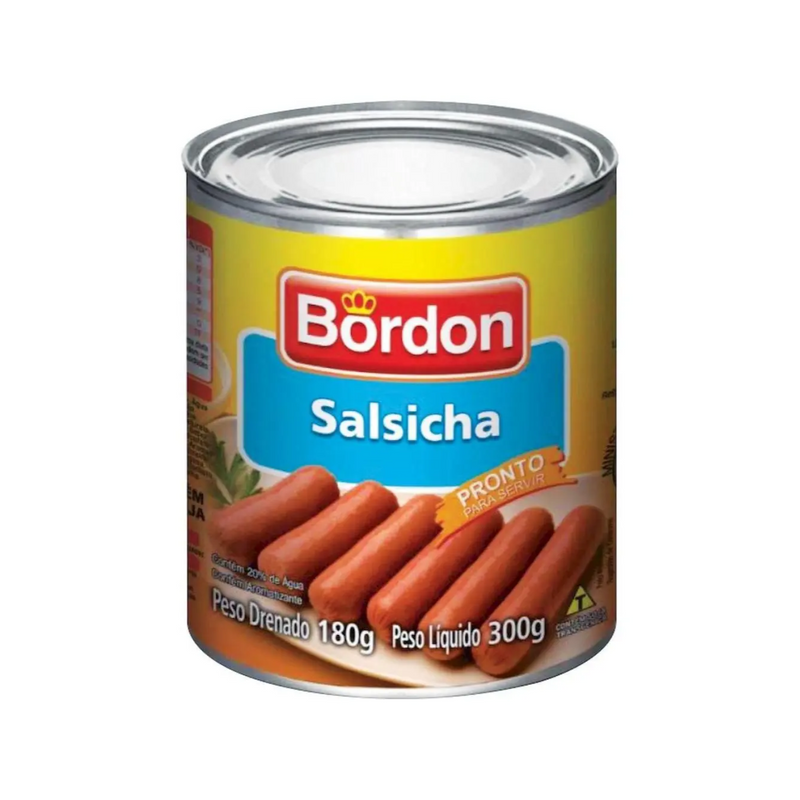Salsicha ao Molho Bordon Lata 300g