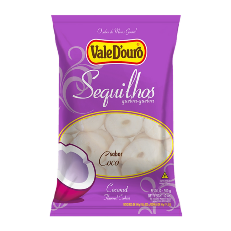 Sequilhos Coco 300gr Vale D'ouro