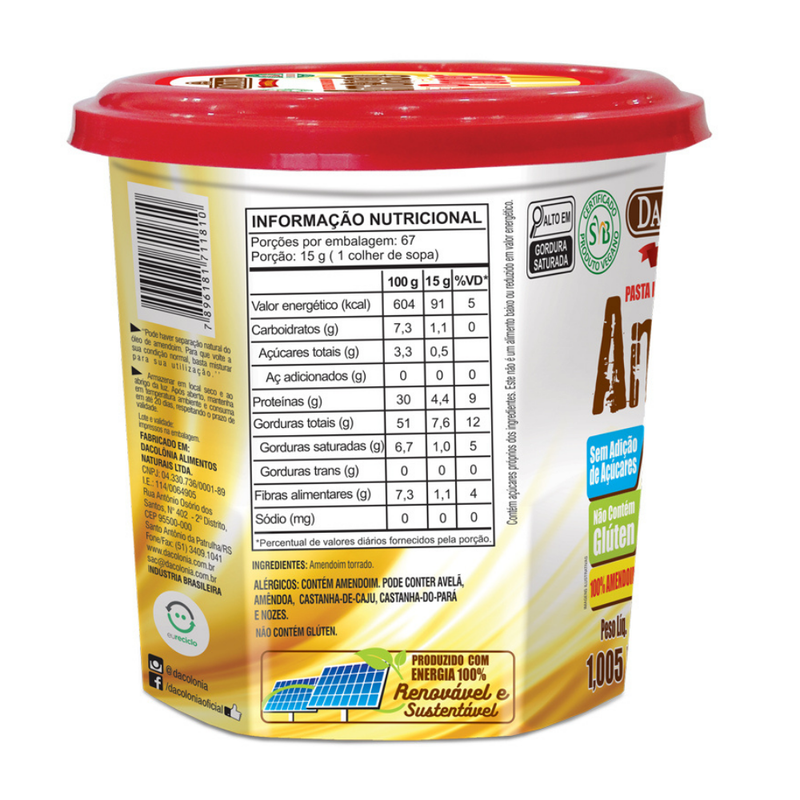 Amendopower Pasta De Amendoim Pote DaColônia 1.005g