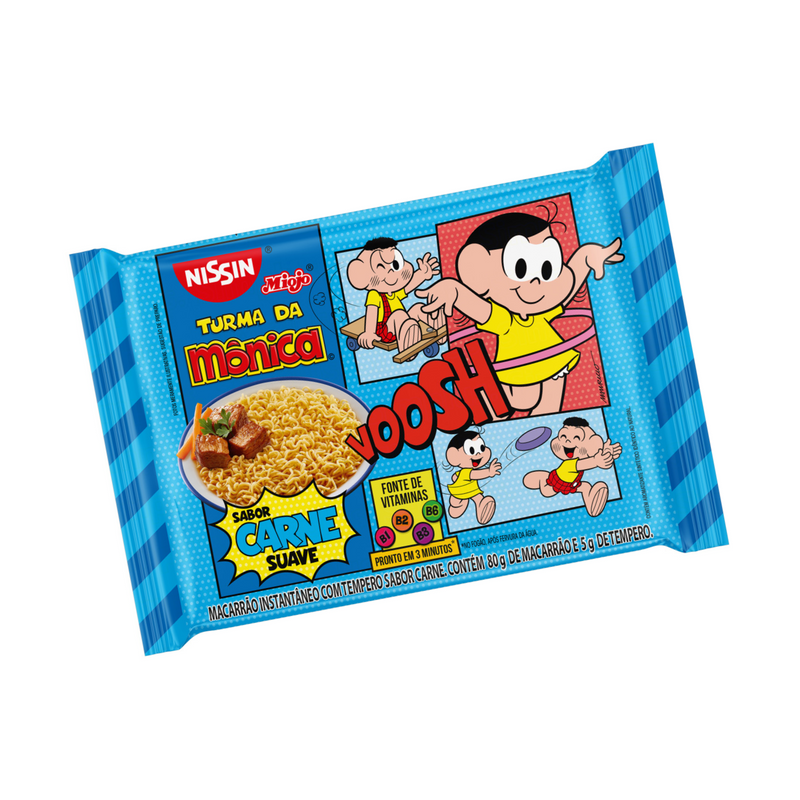 MACARRÃO INSTANTÂNEO NISSIN LAMEN SUAVE CARNE 85g