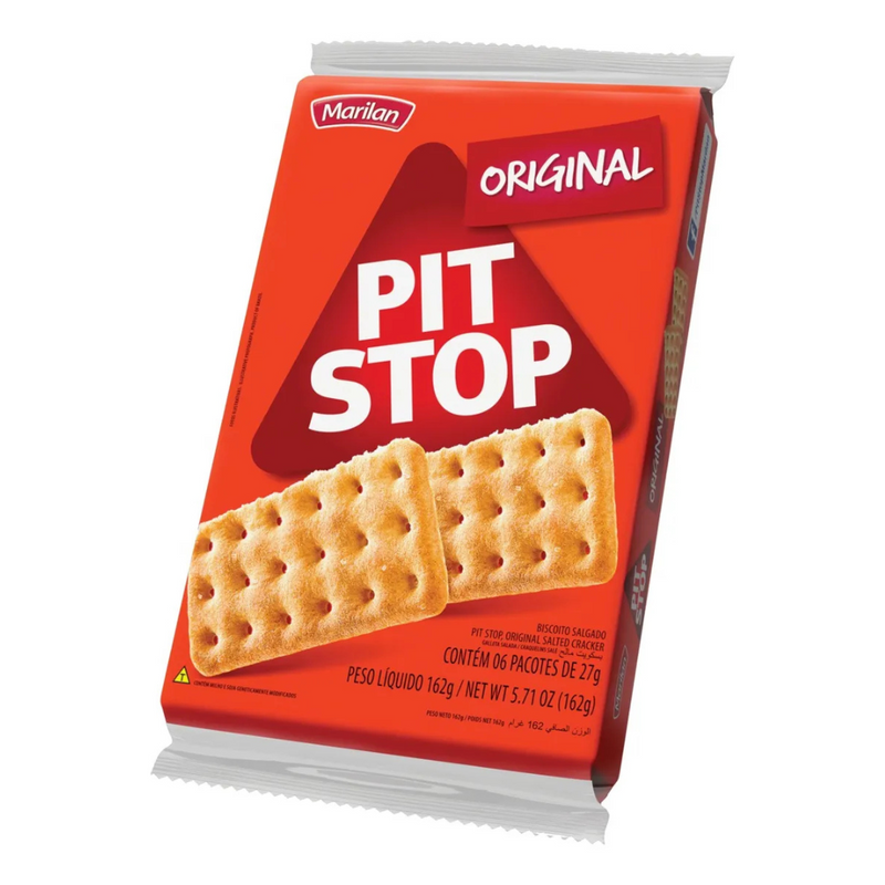 Biscoito Pit Stop Original 137g - KIT 3UN