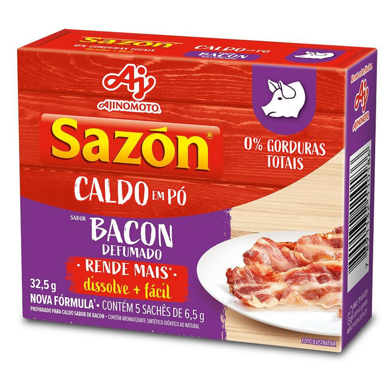 Caldo Em Pó Bacon Sazón 32,5 G