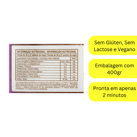 Massa Pronta Tapioca 400gr - DaColônia