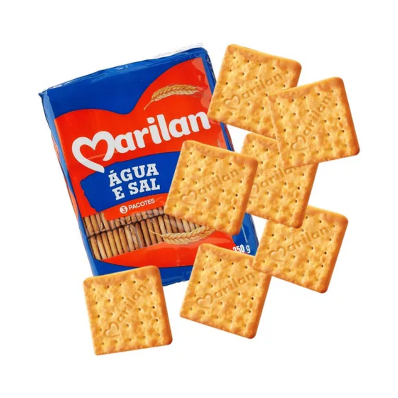 Biscoito Cream Cracker Água e Sal Marilan 350g