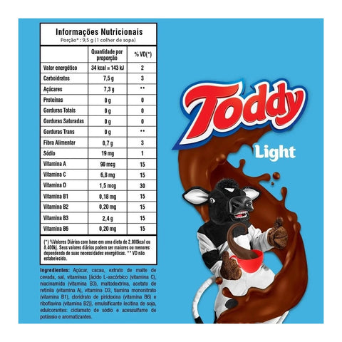Achocolatado Em Pó Light Toddy 380g