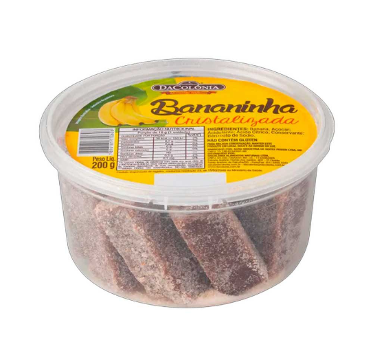 BANANINHA CRISTALIZADA 200G