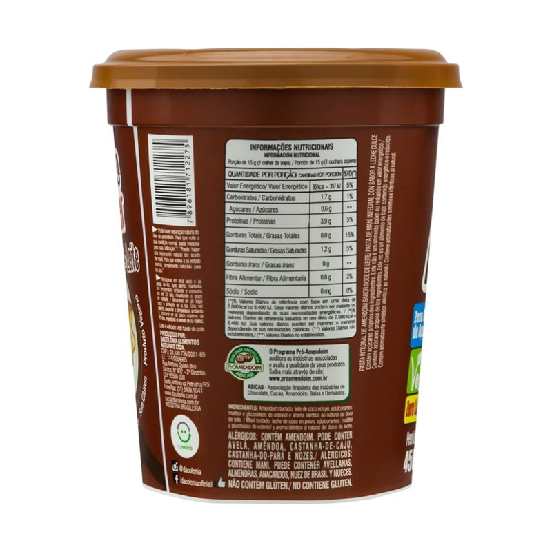 Amendopower Sabor Doce De Leite DaColônia 450g