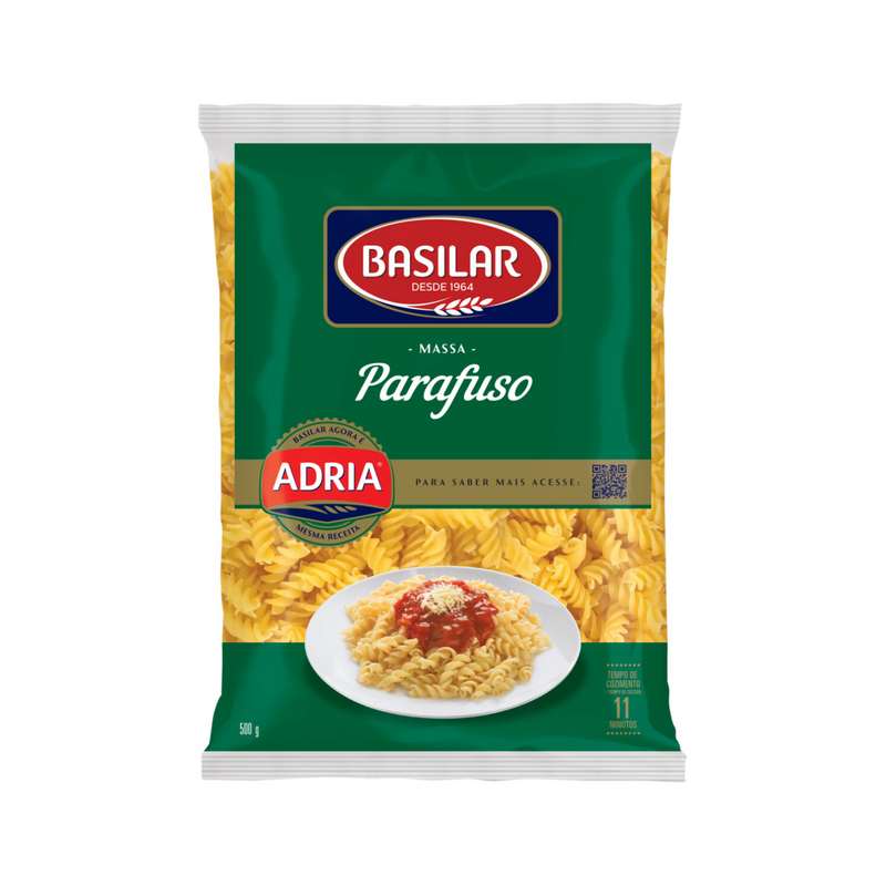 Macarrão Parafuso Basilar Semolado 500g