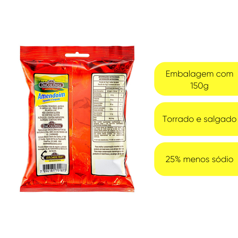 Amendoim Salgado DaColônia 150g