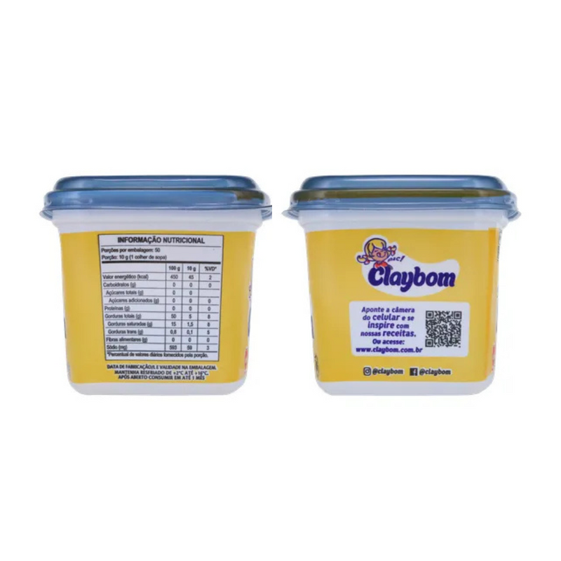 Margarina Cremosa com Sal Claybom Pote 500g