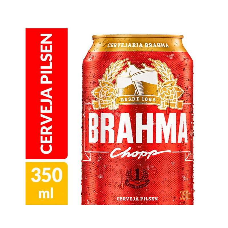 BRAHMA CHOPP LATA 350ML SH C/12 NPAL