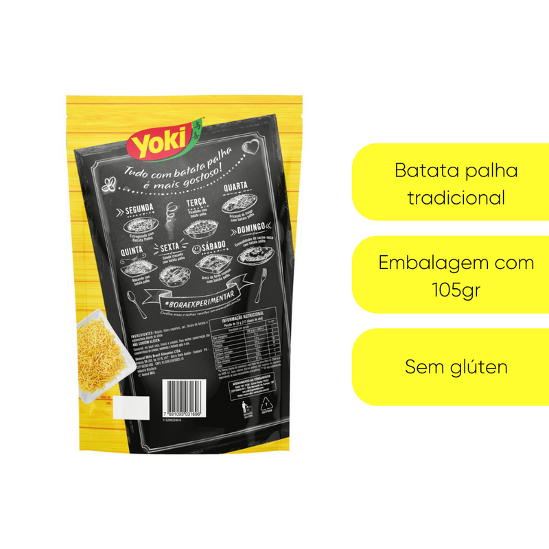 BATATA PALHA TRADICIONAL YOKI 105G