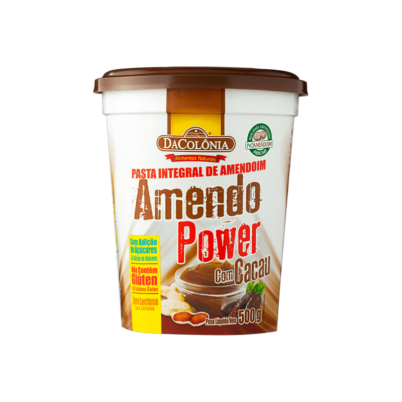 Amendopower com Cacau DaColônia 500G - 6UN