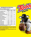 Toddy Original informações nutricionais e mascote vaca - rico em cálcio e vitaminas