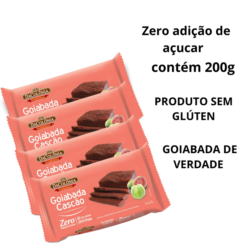 GOIABADA CASCAO ZERO 200GR - DACOLÔNIA