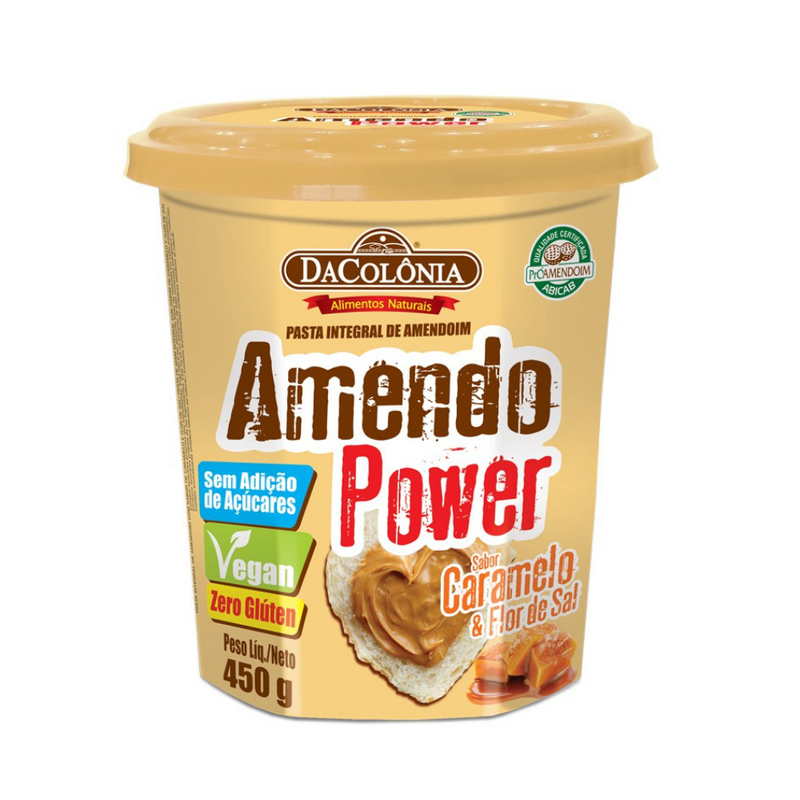 Amendopower Caramelo E Flor De Sal DaColônia 450g