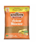 Embalagem frontal Açúcar Mascavo DaColônia 500g - açúcar natural não refinado