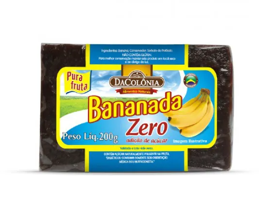 BANANADA ZERO 200G - DACOLÔNIA