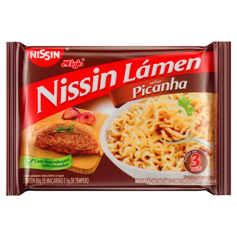 MACARRÃO INSTANTÂNEO NISSIN LAMEN PICANHA 85G
