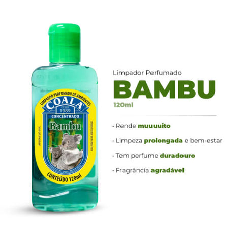 Coala Essências - Limpador Perfumado de Ambientes - BAMBU - 120 ml
