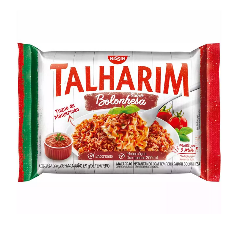 MACARRÃO INSTANTÊNEO NISSIN TALHARIN BOLONHESA 99 GR