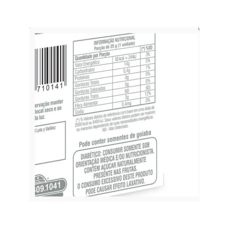 DISPLAY GOIABINHA ZERO 600GR 25G - DACOLÔNIA