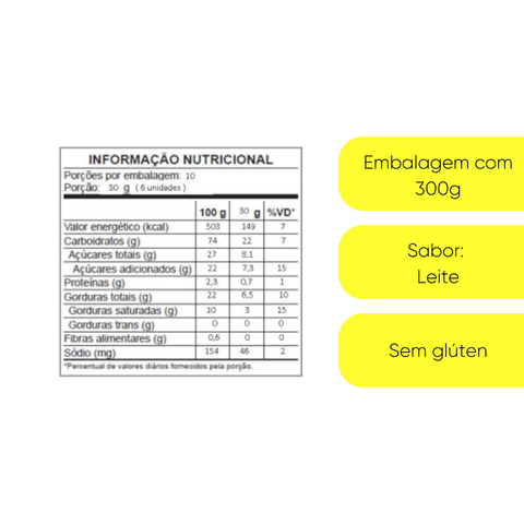 Sequilhos Leite 300gr Vale D'ouro