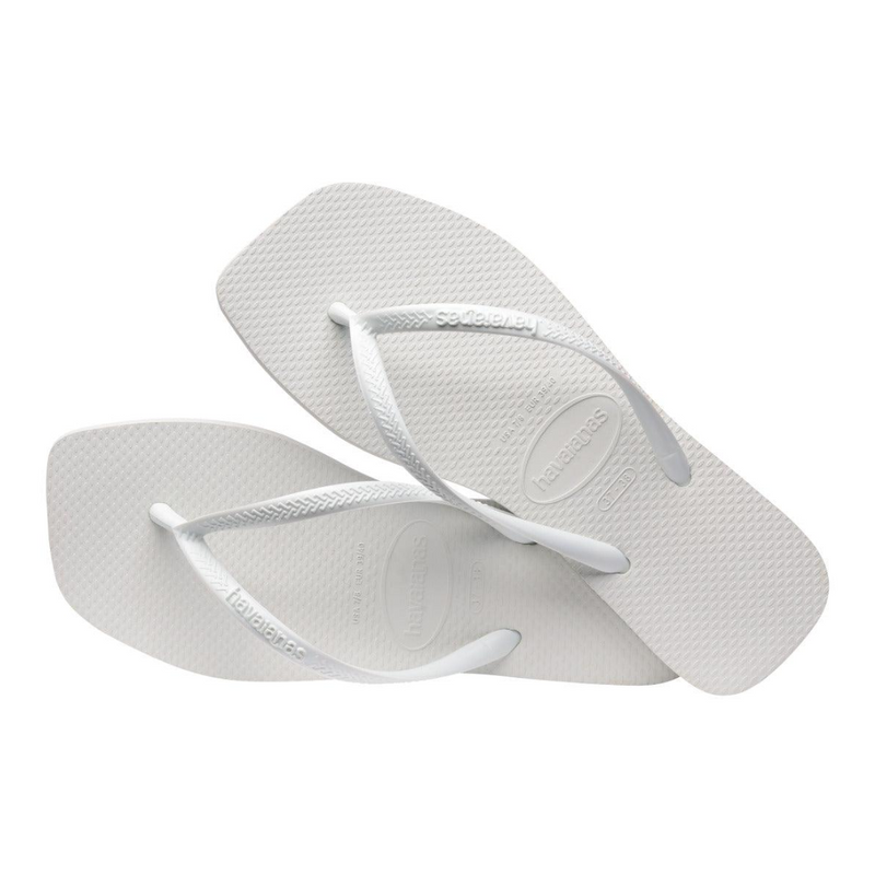 Sandalia Havaianas Slim square branca 37/38 PAR