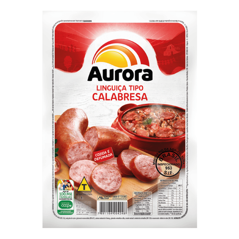 Linguica Tipo Calabresa Aurora 400gr