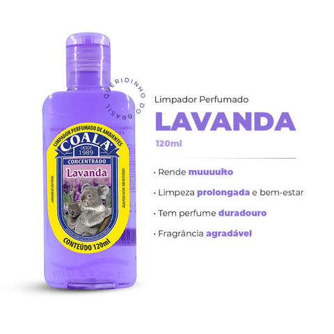 Coala Essências - Limpador Perfumado de Ambientes - LAVANDA - 120 ml