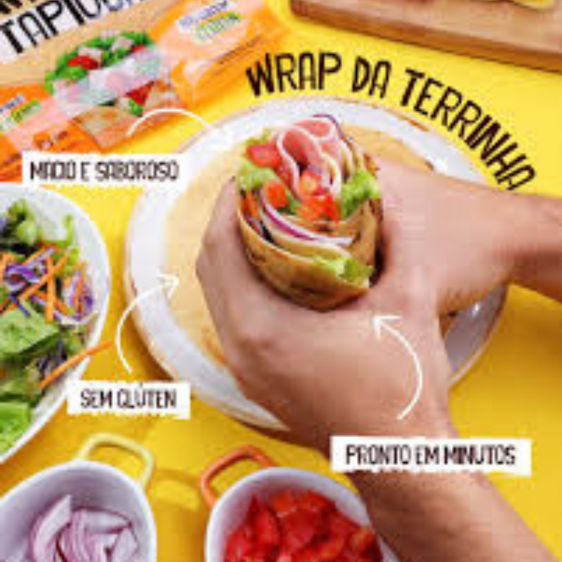 WRAP DE TAPIOCA ORIGINAL DA TERRINHA 150G - CX 12