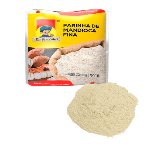 Farinha de Mandioca Fina 500g Tipo 1 - Da Terrinha