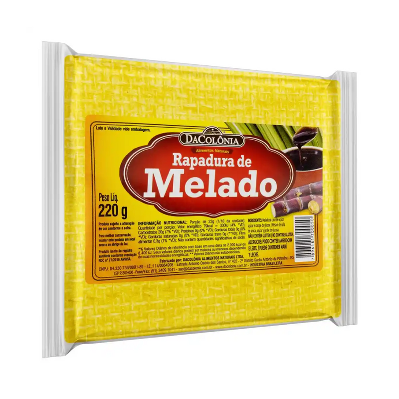 Rapadura Puxapalha 220g Dacolonia