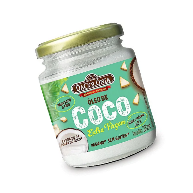 OLEO DE COCO EXTRA VIRGEM 200ML - DACOLÔNIA
