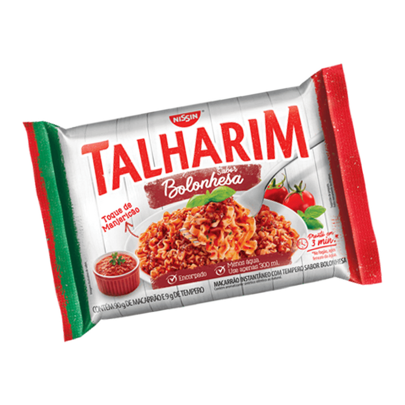 MACARRÃO INSTANTÊNEO NISSIN TALHARIN BOLONHESA 99 GR