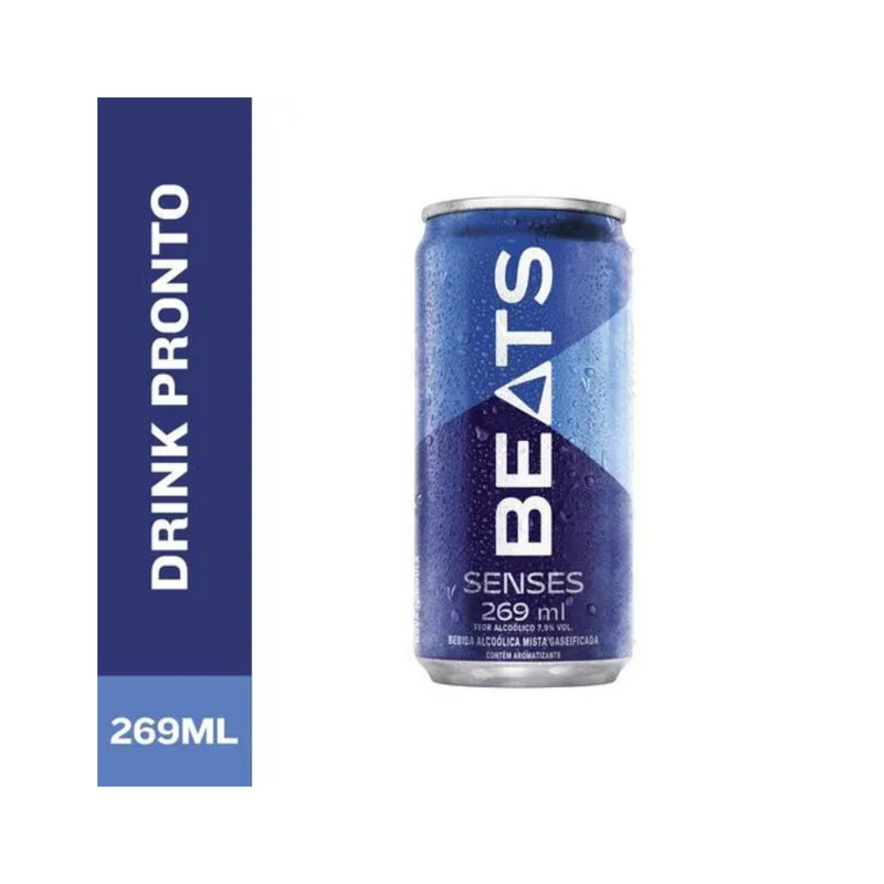 Caixa 8 Skol Beats Senses Lata 269ml Fridge Pack