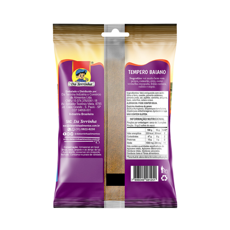 TEMPERO BAIANO PO DA TERRINHA 50G