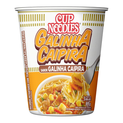 Macarrão Instantâneo Cup Noodles 68G - Nissin - GALINHA CAIPIRA