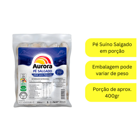 Pé Suíno em embalagem porcionada Aurora 400g