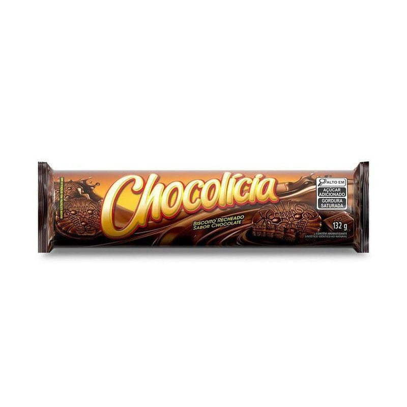 Chocolicia - Biscoito Recheado sabor Chocolate 132g