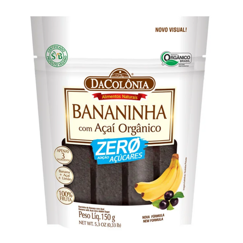 Barrinha De Banana Com Acai Zero 150g