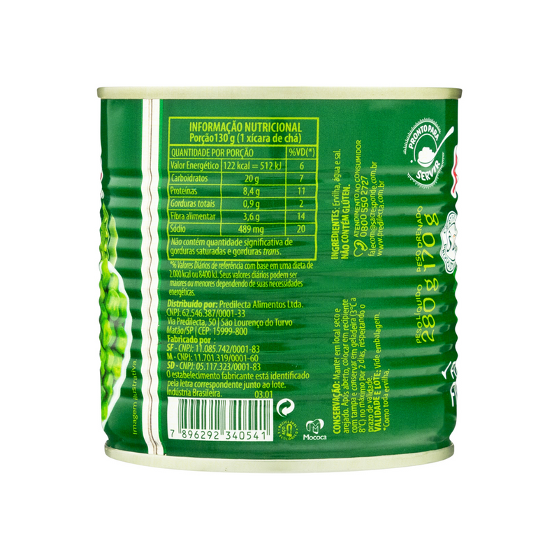 Ervilha Predilecta Lata 170G