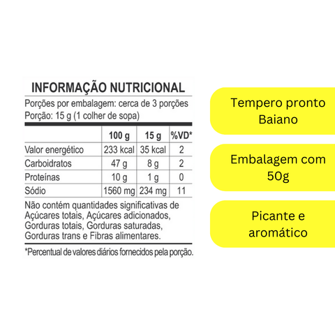 Tempero Baiano pó da Terrinha 50g