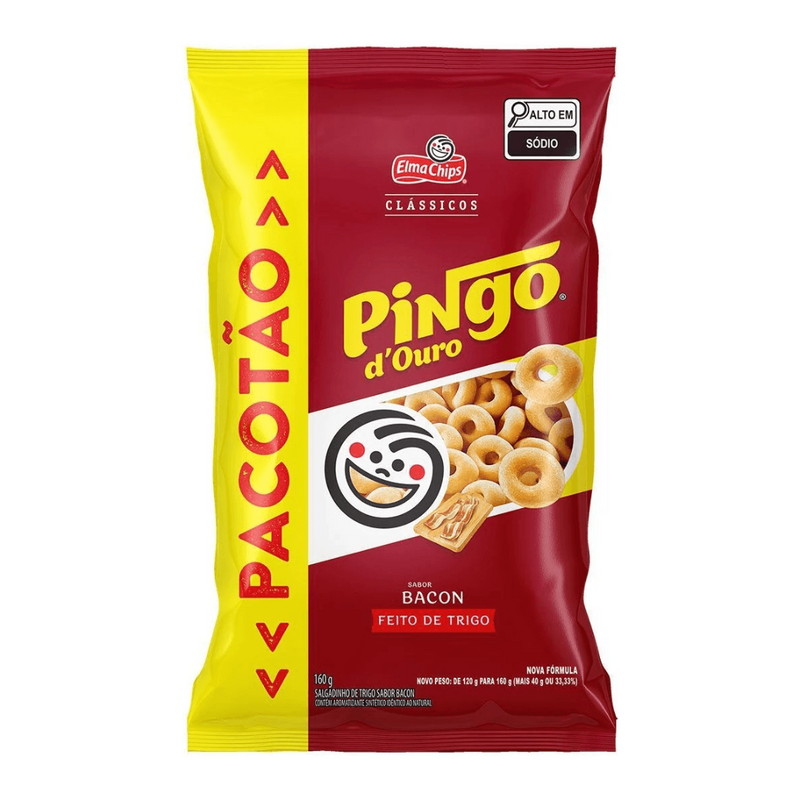 Salgadinho Elma Chips Pingo Douro Bacon 160g