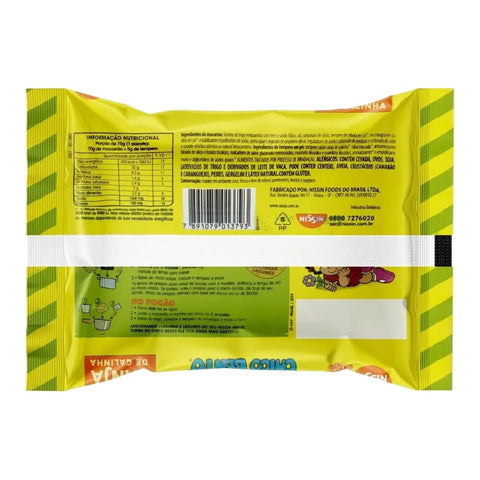 Macarrão Instantâneo Nissin Turma da Monica Canja de Galinha 75g