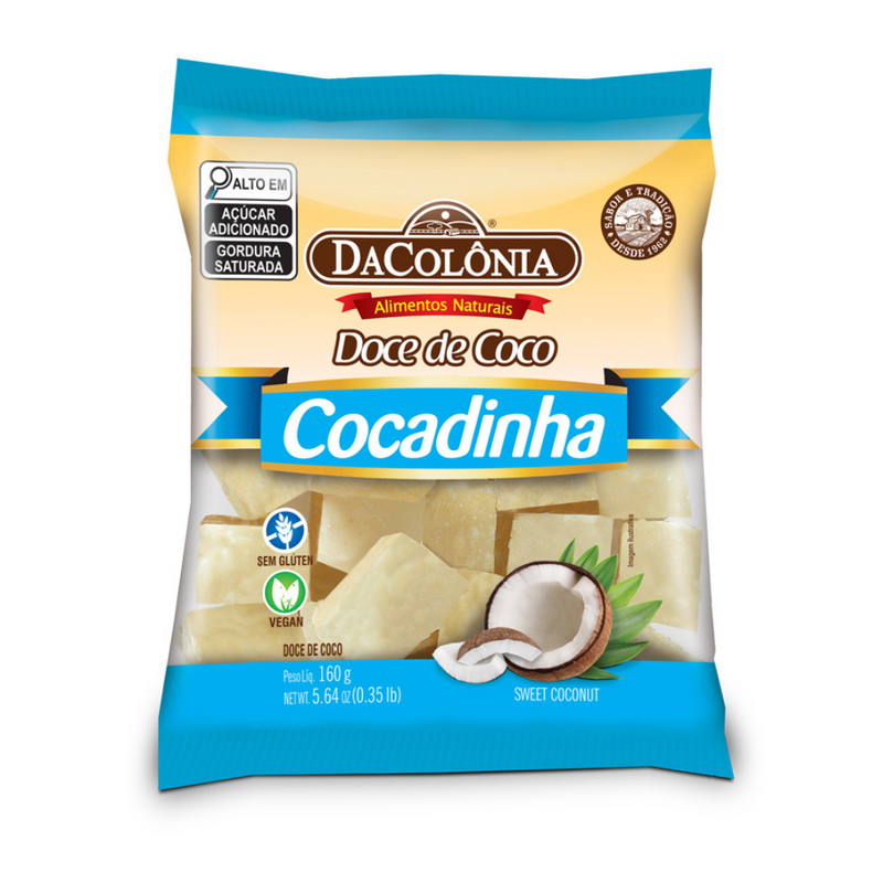 Rapadurinha Doce de Coco DaColônia 160G