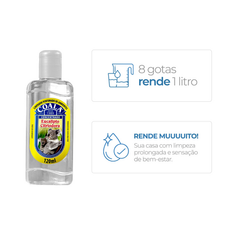 Coala Essências - Limpador Perfumado de Ambientes - CITRIODORA - 120 ml