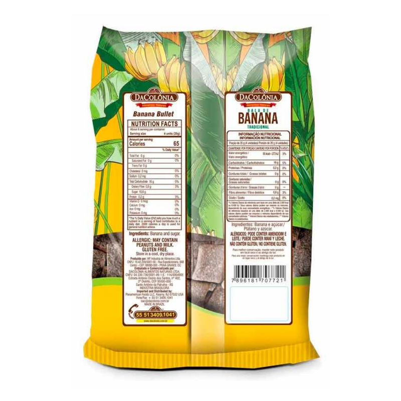 Bala De Banana DaColônia 160g