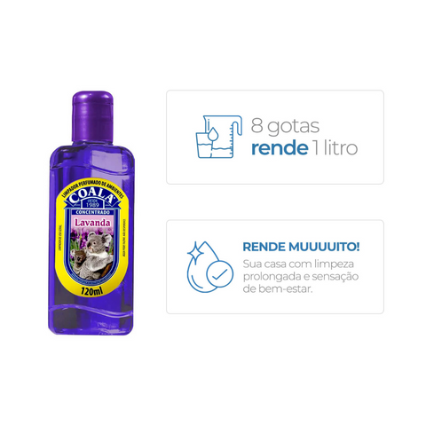 Coala Essências - Limpador Perfumado de Ambientes - LAVANDA - 120 ml